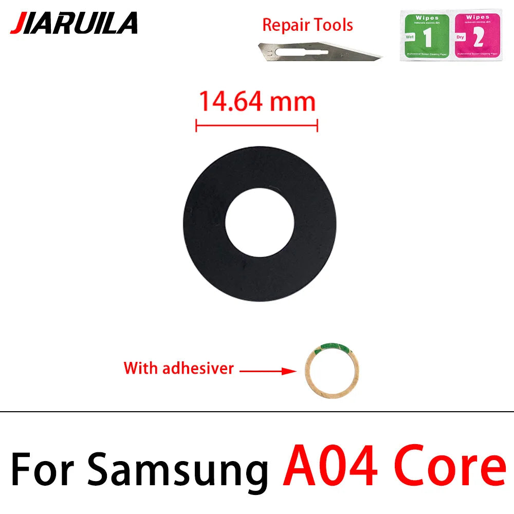 100Pcs Rear Back Camera Glass Lens For Samsung A03 A03s A04 Core A04s A04E A14 A24 A34 A54 A13 A23 4G 5G With Ahesive Samsung phone repair parts