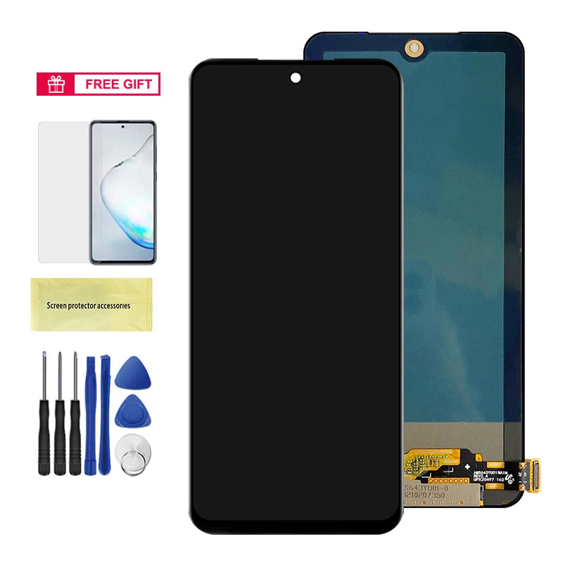 6.43" Poco M5s Super Amoled Screen, for Xiaomi Poco M5s 2207117BPG Lcd Display Touch Screen Digitizer with Frame Replacement Xiaomi phone repair parts