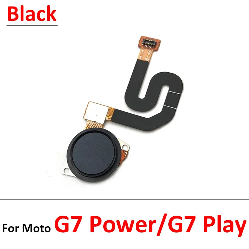 10Pcs, New For Motorola Moto G7 Power Play Plus Home Button FingerPrint Touch ID Sensor Flex Cable Ribbon Replacement Parts Motorola phone repair parts