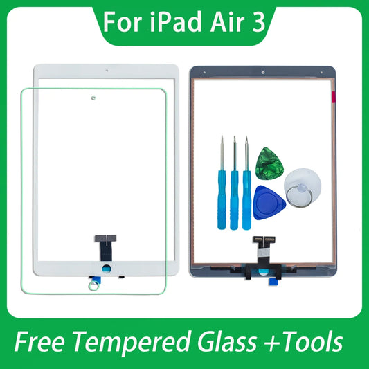 For iPad Air 3 Pro 10.5 2019 A1701 A1709 A1852 A2123 A2152 A2153 A2154 Touch Screen Digitizer Glass+Tools+Tempered Glass iPad tablet repair parts