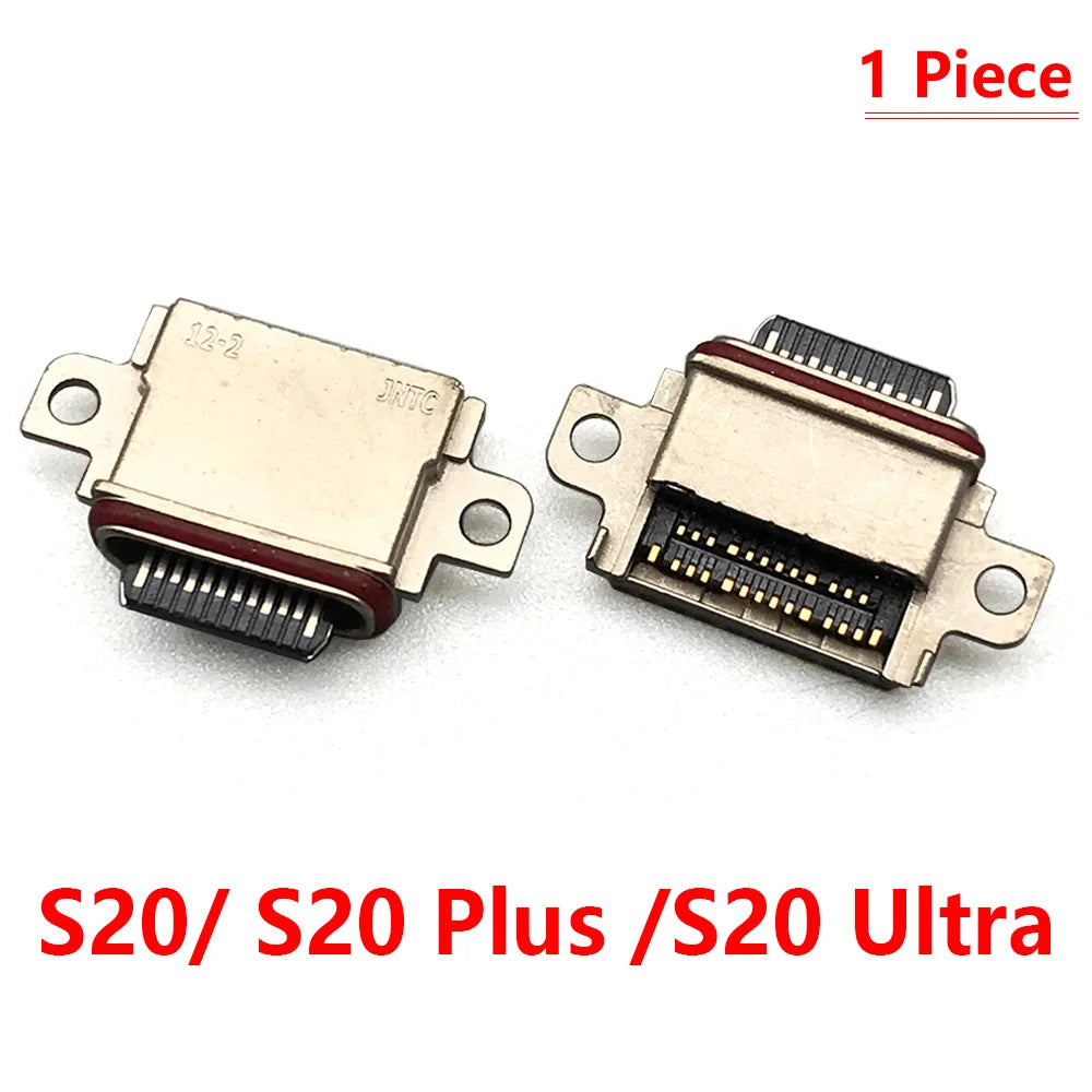 10Pcs，USB Port Charger Jack Connector socket charging port For Samsung S25 S21 S22 S10 S20 S23 S24 S10e Plus Ultra FE Samsung phone repair parts