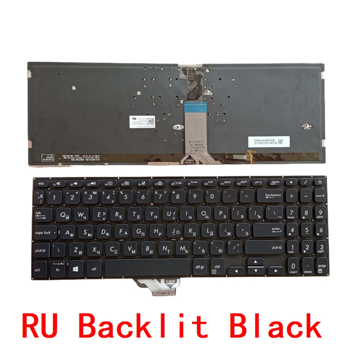 New US Russian Spanish Laptop Backlit Keyboard For ASUS vivobook S530 S15 S530U S530F S530UF S530FA S530FN X530M X530 S5300 ASUS laptop repair parts