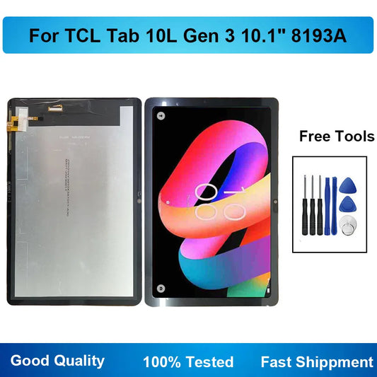 TCL 8193 LCD Display Touch Screen Digitizer Assembly For TCL Tab 10L Gen 3 10.1" 8193A Tablet repair parts