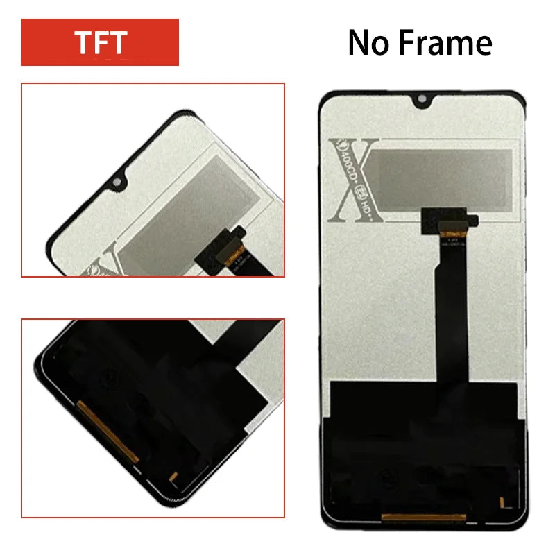 6.5"Super AMOLED For Realme X2 Pro LCD RMX1931 Display Touch Screen Digitizer For Realme X2Pro Display Replacement Realme phone repair parts   Oppo phone repair parts