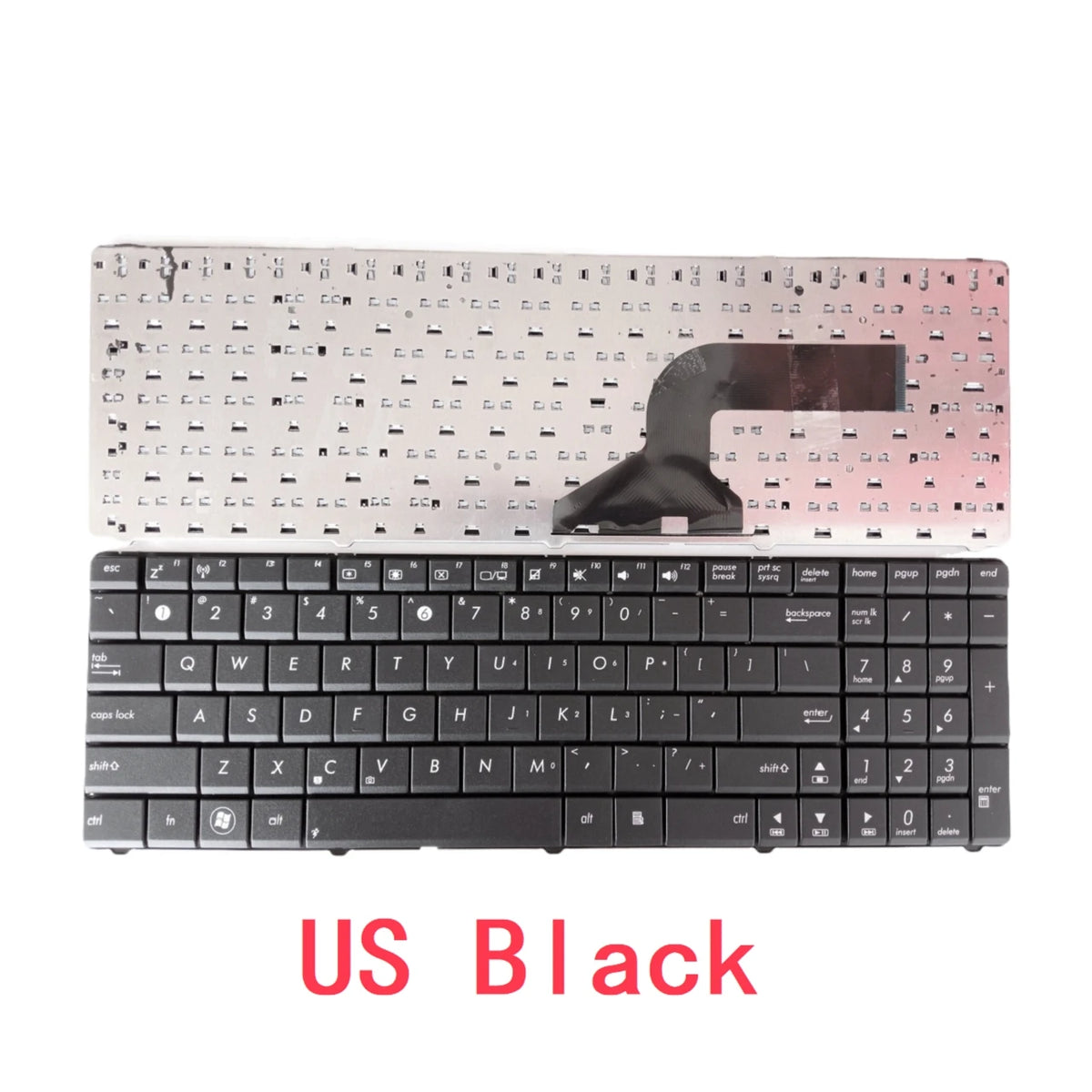 New US Russian Spanish Arab Laptop Keyboard For ASUS N61 N53 N73 G60 G51 G53 G72 K53 K73 K52 K72 X52 X55 X53 X54 X61 X75 P53 B53  ASUS laptop repair parts