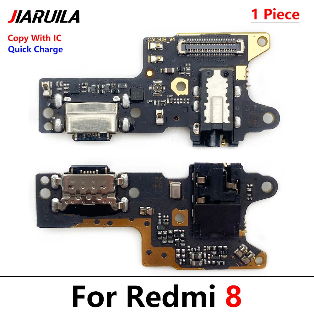 50Pcs, For Xiaomi Redmi 9A 9 9C 9T 8 8A 10C 10 10A 12 12C 13C 13 4G 5G USB Charger Dock Connector Charging Port Mic Flex Cable  Xiaomi  Xiao mi phone repair parts
