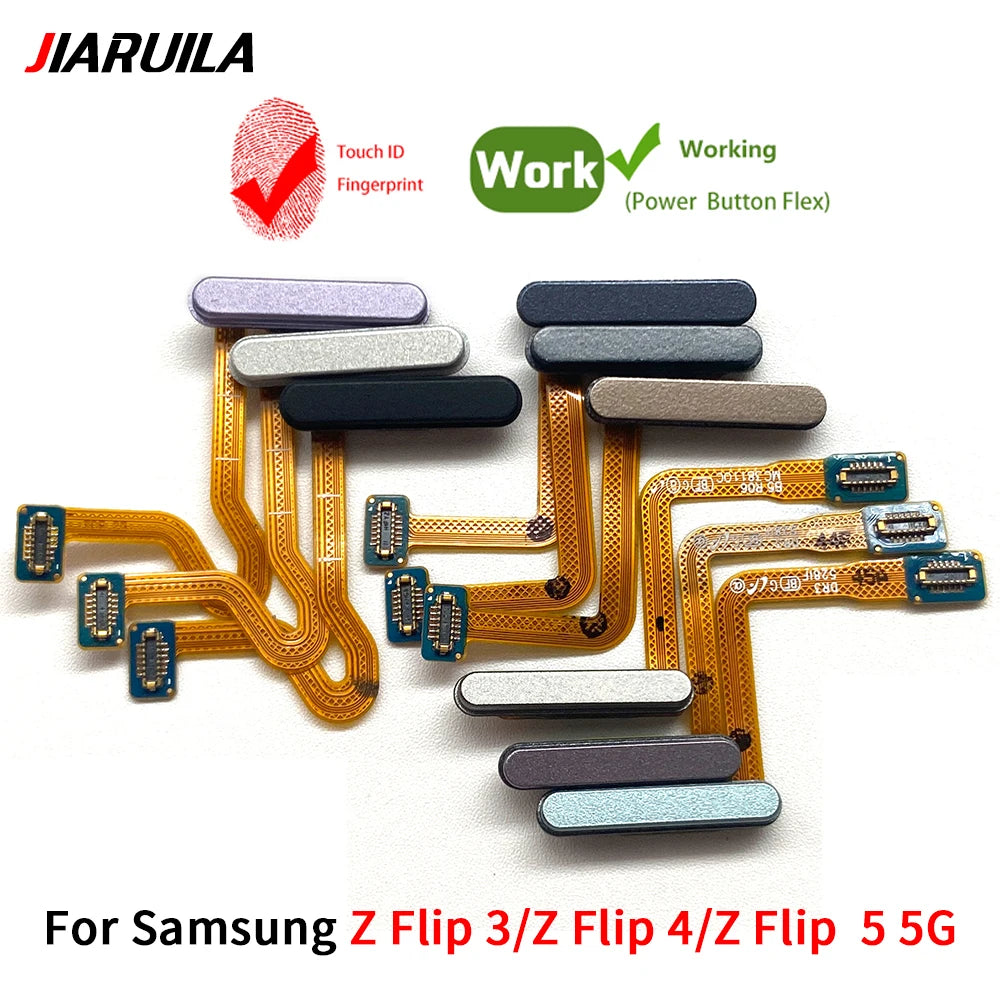 Fingerprint Home Button Fingerprint Menu Return Key Recognition Sensor Flex Cable For Samsung Z Flip 3 4 5 5G Samsung phone repair parts