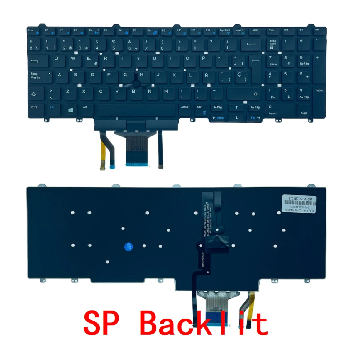 US RU SP LA Backlit Keyboard For Dell Latitude E5550 E5570 E5580 E5590 Precision M3510 M7510 7710 M7720 M7520 M3520 P53FDell laptop repair parts