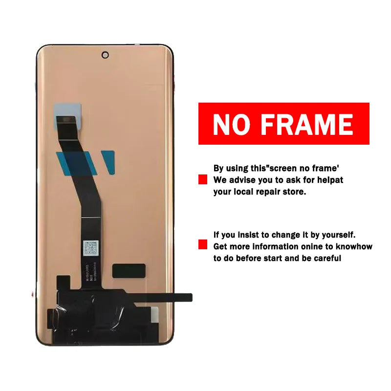 25118PC98G Premium Lcd For Xiaomi Poco M8 5G Display Touch Screen Digitizer Panel Assembly With Frame Fingerprint Xiaomi phone repair parts