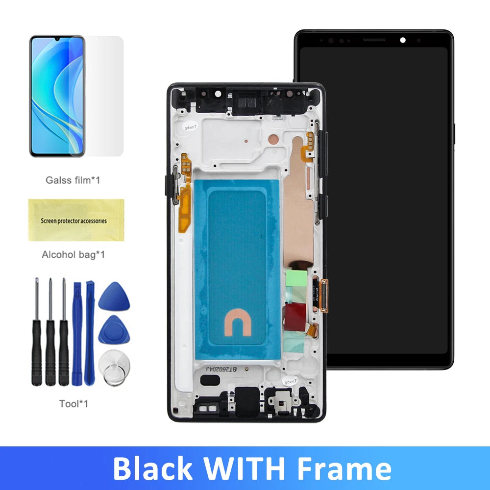 Screen for Samsung Galaxy Note9 N960F N960F/DS N960U Lcd Display Digital Touch Screen with Frame for Samsung Note 9 Assembly Samsung phone repair parts