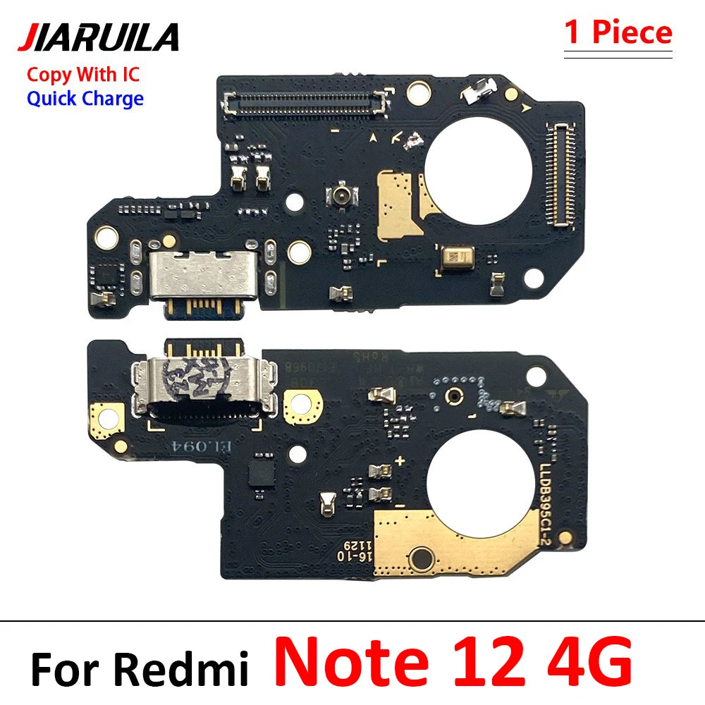 10Pcs, Dock Connector Micro USB Charger Charging Port Flex Cable Micro Board For Xiaomi Redmi Note 11 11E 12 13 Pro Plus 4G 5G  Xiaomi  Xiao mi phone repair parts