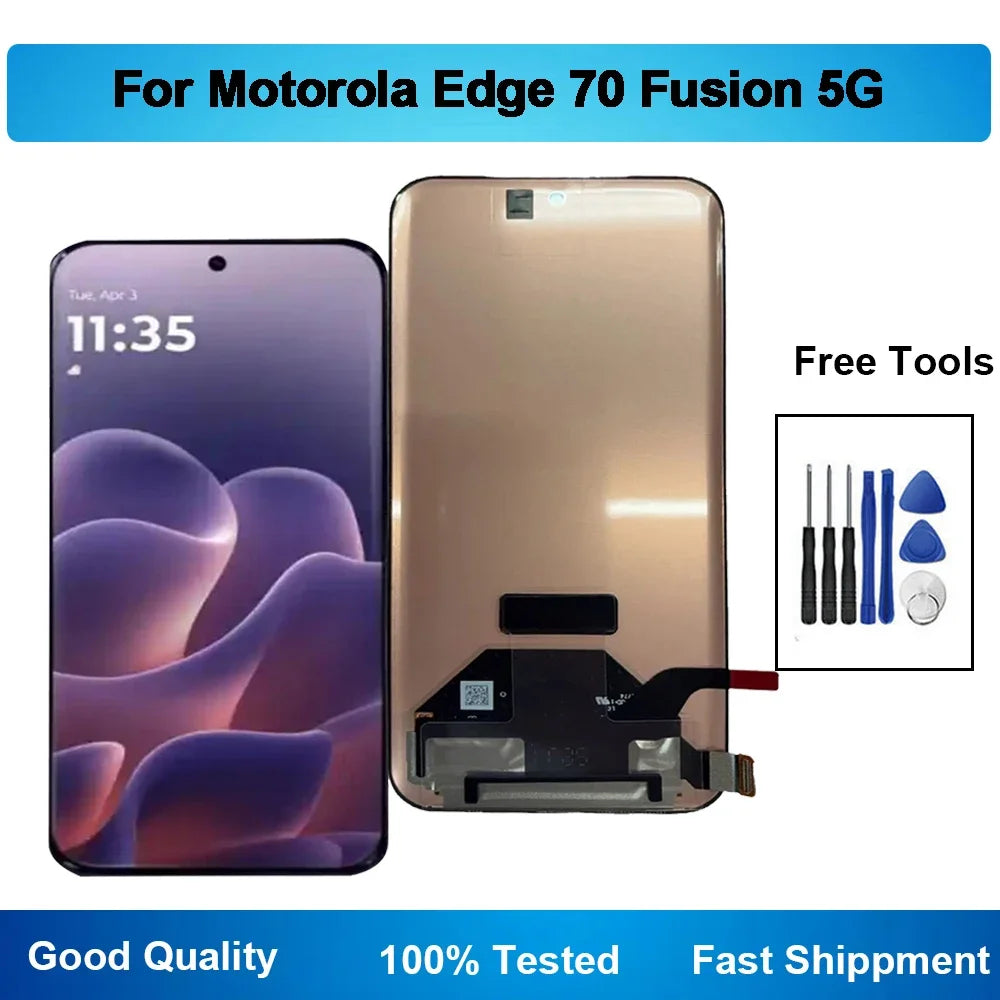 For Motorola Moto Edge 70 Fusion 5G LCD Display Touch Screen Digiziter Assembly Replacement Tablet repair parts