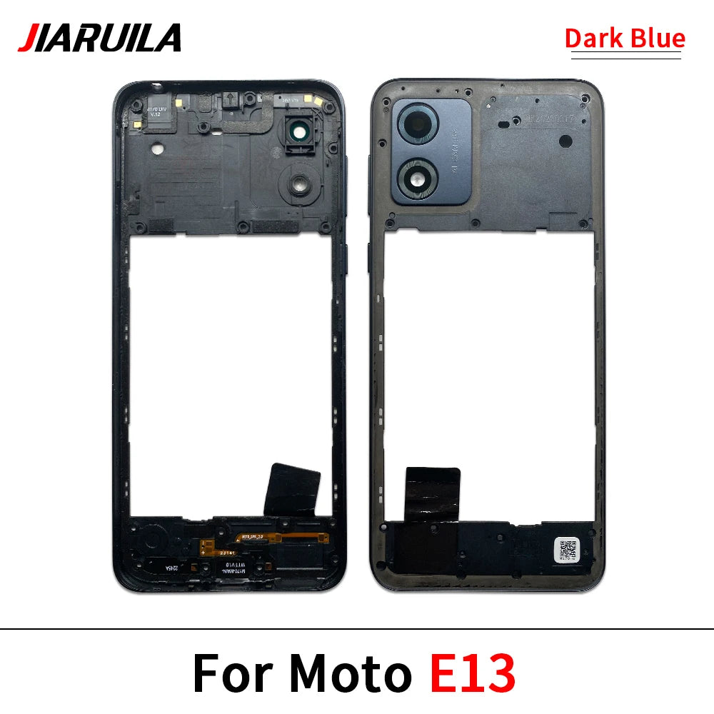New Middle Frame Cover For Motorola For Motorola Moto E22 E32 E13 E22i Edge 20 Lite Middle Housing with Lens Frame Parts Motorola phone repair parts