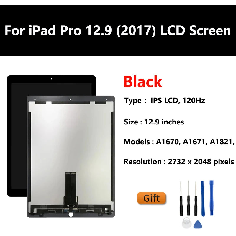 Tested LCD Display For Apple iPad Pro 12.9" A1584 A1652 A1670 A1671 A1821 2015 Touch Screen Digitizer Sensors Assembly Panel  iPad repair parts