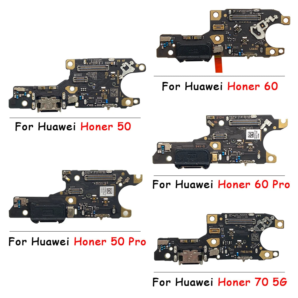 New For Huawei Honor 50 60 70 Pro Se lite X7 X7A X8 X8A X9 5G USB Charge Port Jack Dock Connector Charging Board Flex Cable Huawei phone repair parts