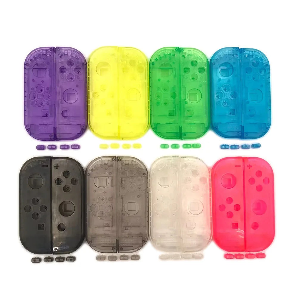 For Replacement Clear Transparent Shell Cover SL SR Buttons for Nintendo Switch NS Joy Con Controller Game console repair parts