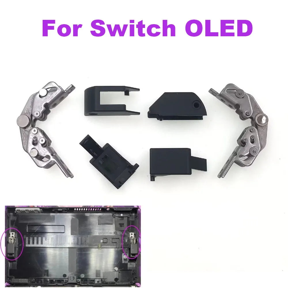 1set For NS Switch OLED Game Controller Rotating Shaft Chain Console Back Cover Chain Hinge With Back Cover Game console repair parts
