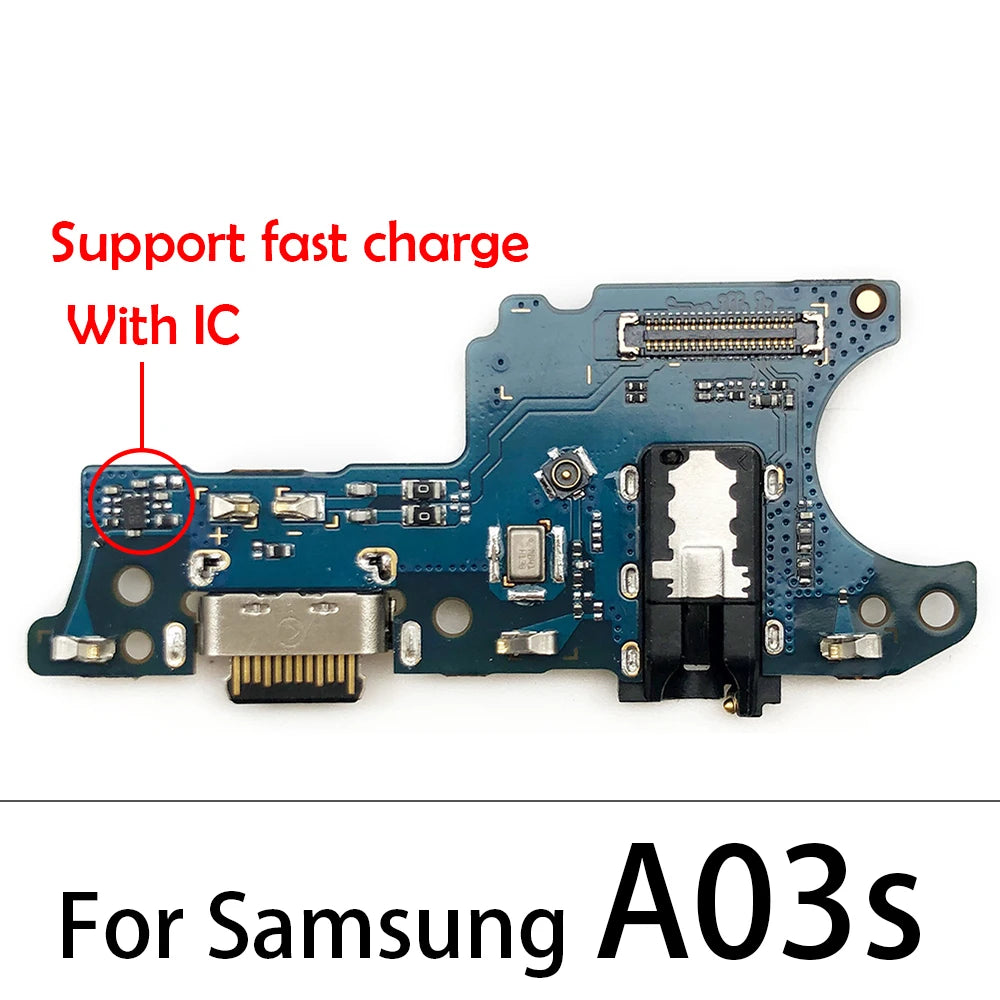 10Pcs USB Charge Port Dock Connector Charging Board Flex Cable For Samsung A03 Core A02 A02s A03s A13 A12 A22 A32 A33 A53 4G 5G Samsung phone repair parts