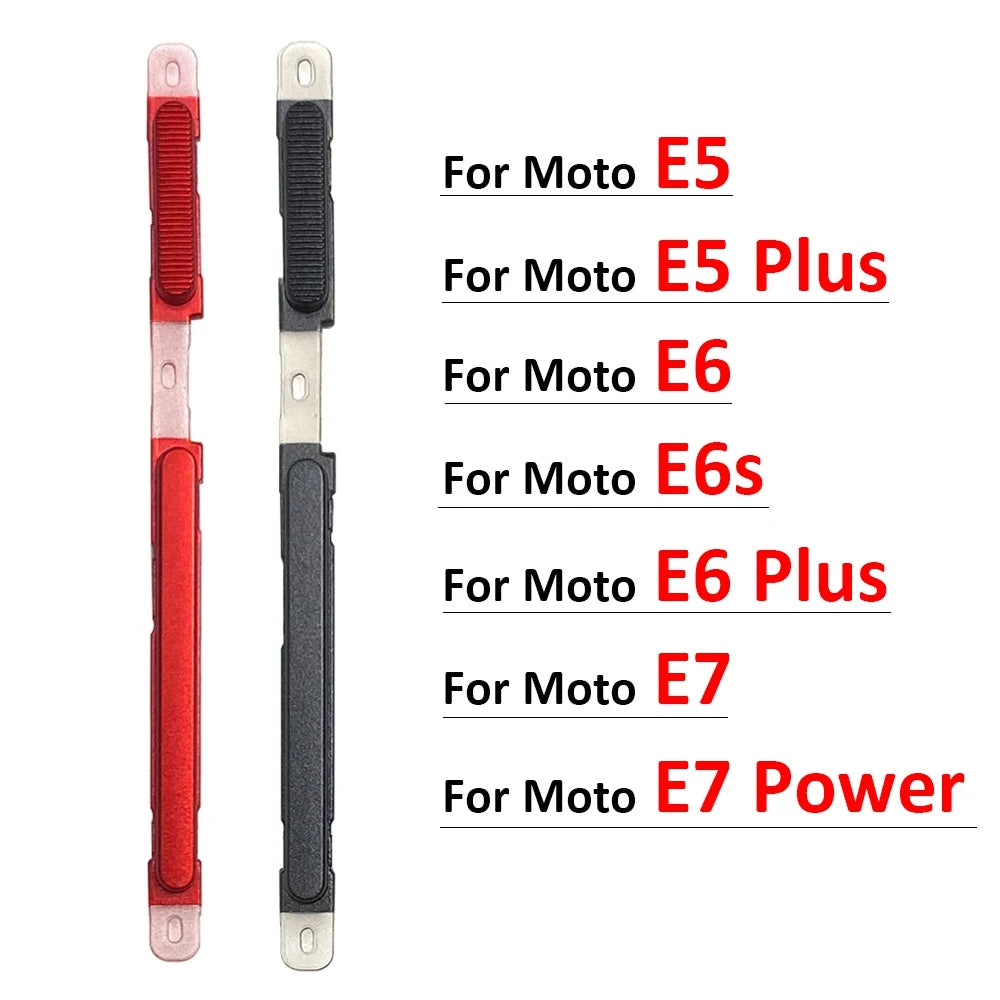 New For Motorola Moto E5 E6 E6s Plus E7 Power Power Button + Volume Side Button Replacement Parts Motorola phone repair parts