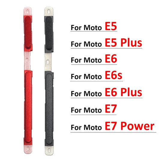 New For Motorola Moto E5 E6 E6s Plus E7 Power Power Button + Volume Side Button Replacement Parts Motorola phone repair parts