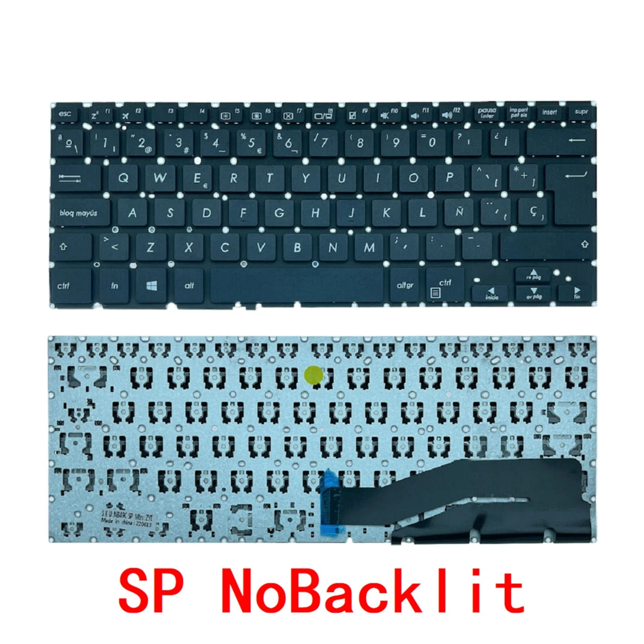 New US Spanish Laptop Backlit Keyboard For ASUS VivoBook Flip 14 TP410 TP410U TP410UA TP410UR TP410UA-DH51T TP410UA-DB51T ASUS laptop repair parts