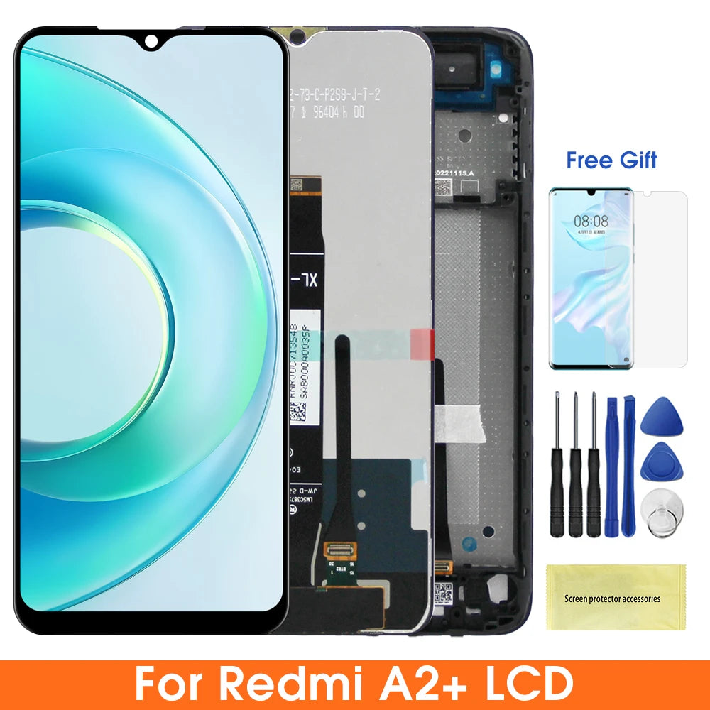 6.52" IPS Display For Xiaomi Redmi A2 A2+ A2 Plus Touch Screen Digitizer Assembly 23028RN4DG 23028RNCAG LCD Replacement Parts Xiaomi phone repair parts