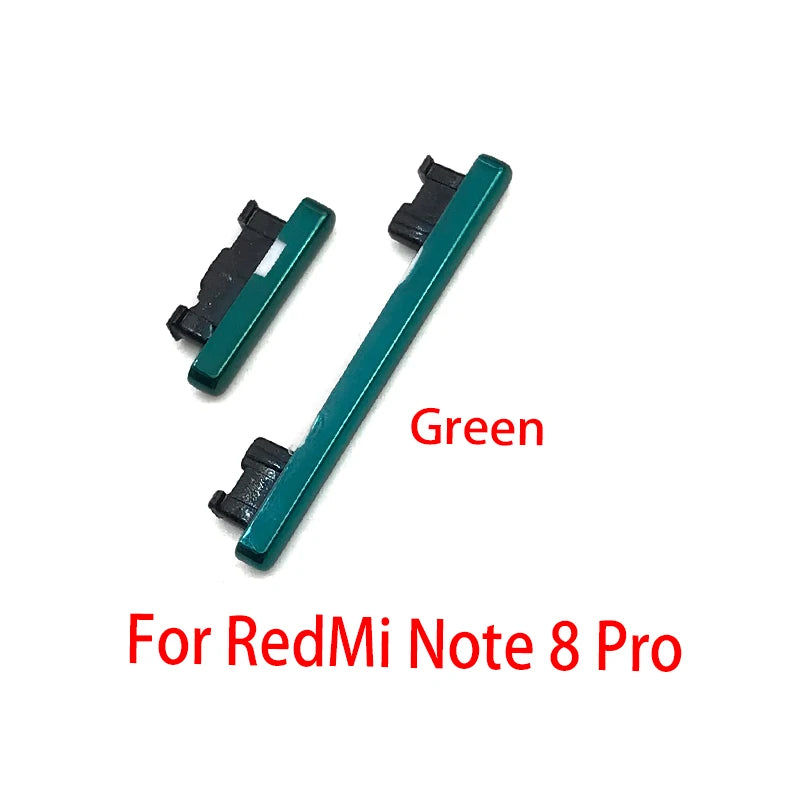 For Xiaomi Redmi Note 7 Pro SIde Volume Button + Power ON / OFF Buttton Key Set For Redmi Note 8 9 9S Pro Replacement Parts Xiaomi  Xiao mi phone repair parts