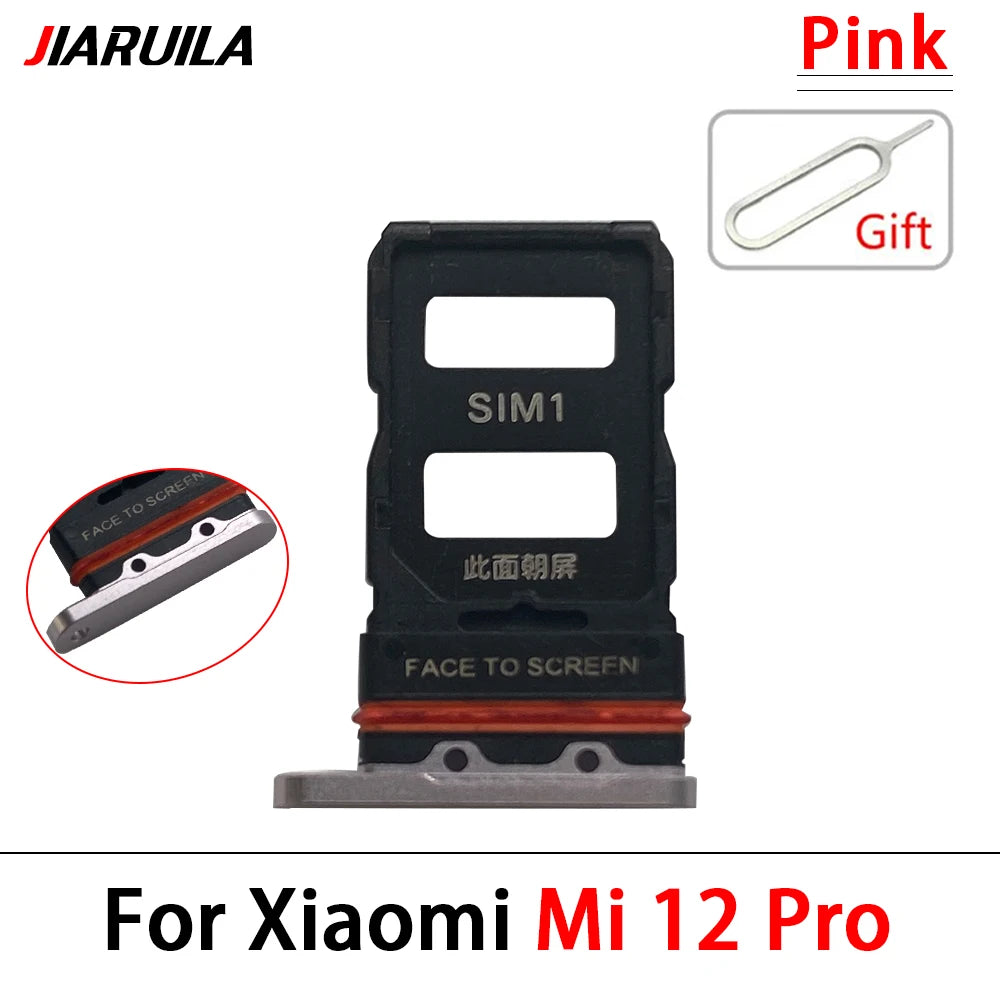 New For Xiaomi Mi 12 12T Pro 12 Lite 12s SIM Card Slot SD Card Tray Holder Adapter Replacement Parts  Xiaomi  Xiao mi phone repair parts