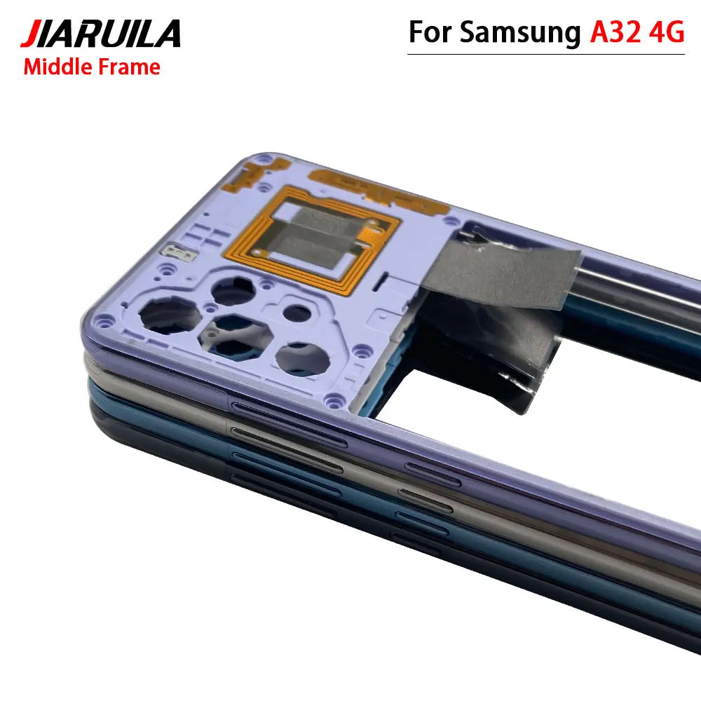 10Pcs, New For Samsung A22 A32 4G 5G A225F A226B A325F A326B Housing Middle Frame Bezel Middle Plate Cover Samsung phone repair parts