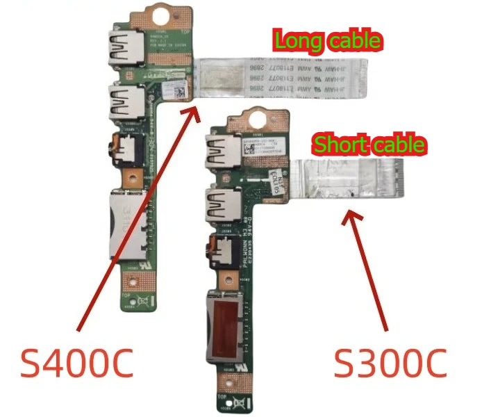 For Asus S300 S300C S400 S400C L  USB board daughterboard charging IO board audio board Asus laptop repair parts