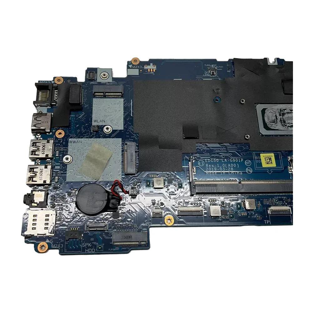 Laptop Motherboard For Dell Latitude 5500 LA-G901P With CPU I3-8145U I5-8265U I5-8365U I7-8665U FRU 0F25W9 0J16NW HG7HC DELL  laptop repair parts