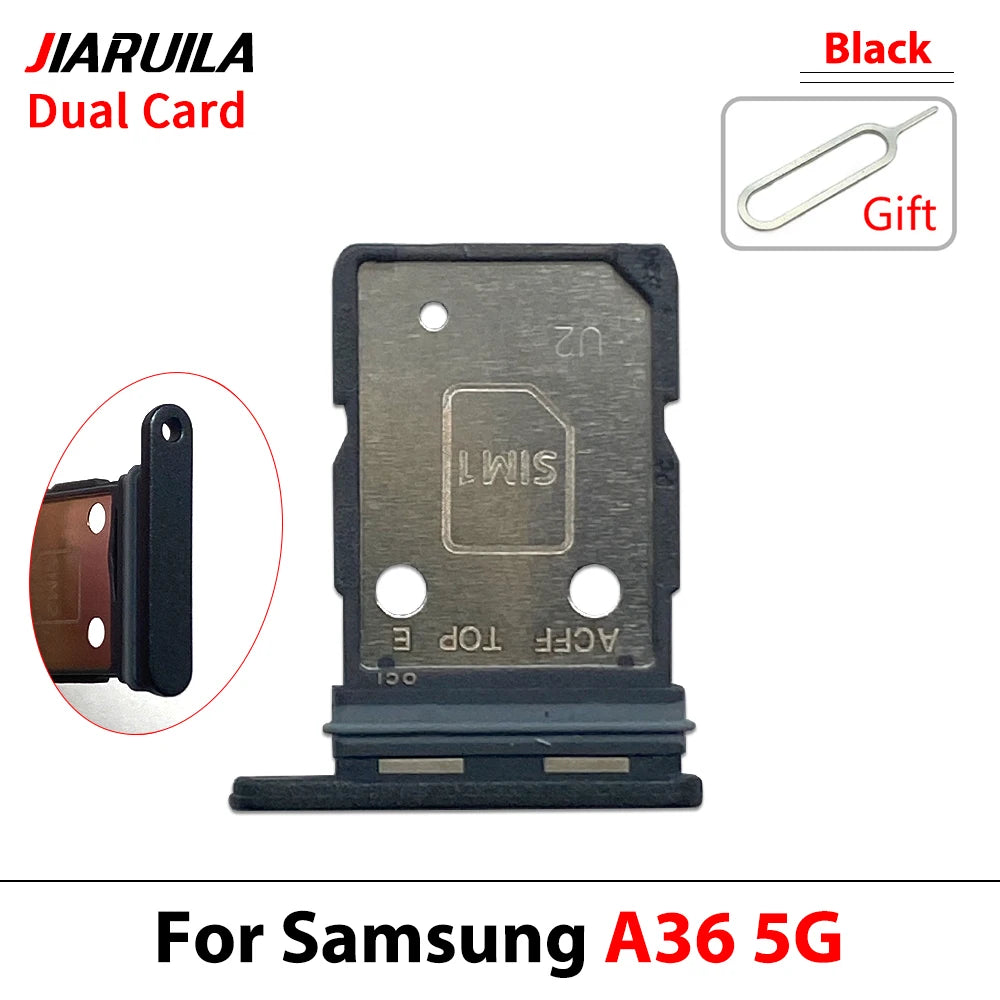 New For Samsung A36 A26 A56 4G 5G Dual SIM Card Tray Slot Holder Adapter Accessories Samsung phone repair parts