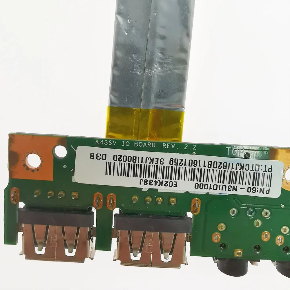 OEM For ASUS K43SV K43SD A43S A43SD X43S K43S P43S K43SJ K43SC K43SM P43SJ K43E A83S A84S Laptop USB Audio Earphone Jack board  ASUS laptop repair parts