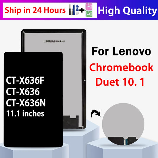 10.1"Screen For Lenovo Chromebook Duet CT-X636F CT-X636N CT-X636 LCD Display Touch Screen Digitizer Assembly X636 Display Tablet repair parts