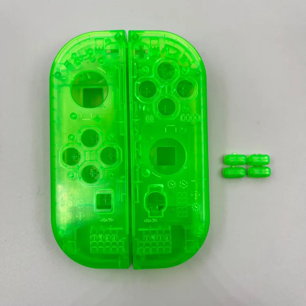 For Switch Oled Replacement Clear Transparent Shell Cover  SL SR Buttons for Nintendo Switch NS Joy Con  Controller Housing Case Game console repair parts