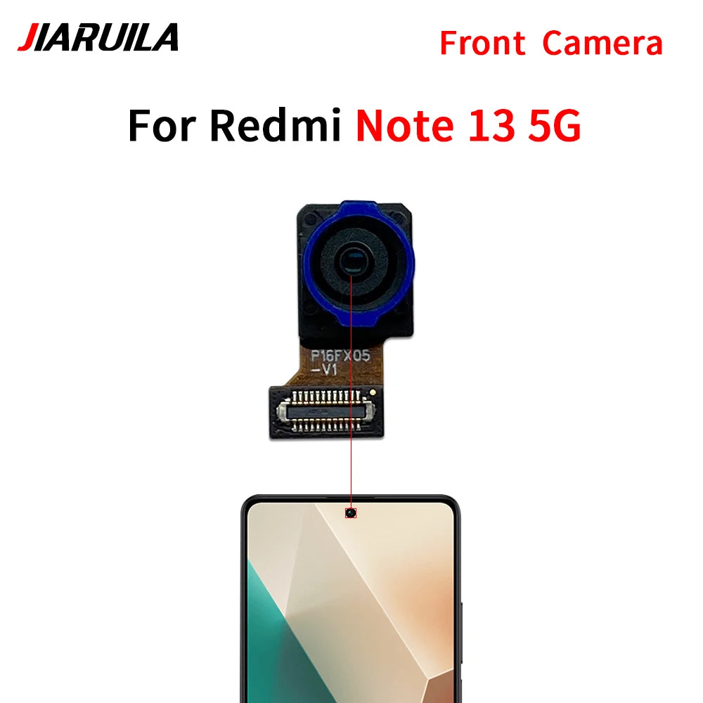 Front Camera Flex Back Rear Camera Module Flex Cable For Xiaomi Redmi Note 13 Pro Plus 4G 5G Xiaomi  Xiao mi phone repair parts