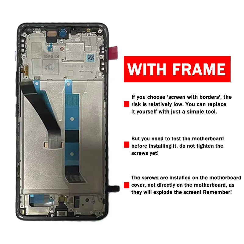 25096RA9BG, 25098RA98G Premium Lcd For Xiaomi Redmi Note 15 5G Display Touch Screen Digitizer Panel Assembly With Frame Xiaomi phone repair parts