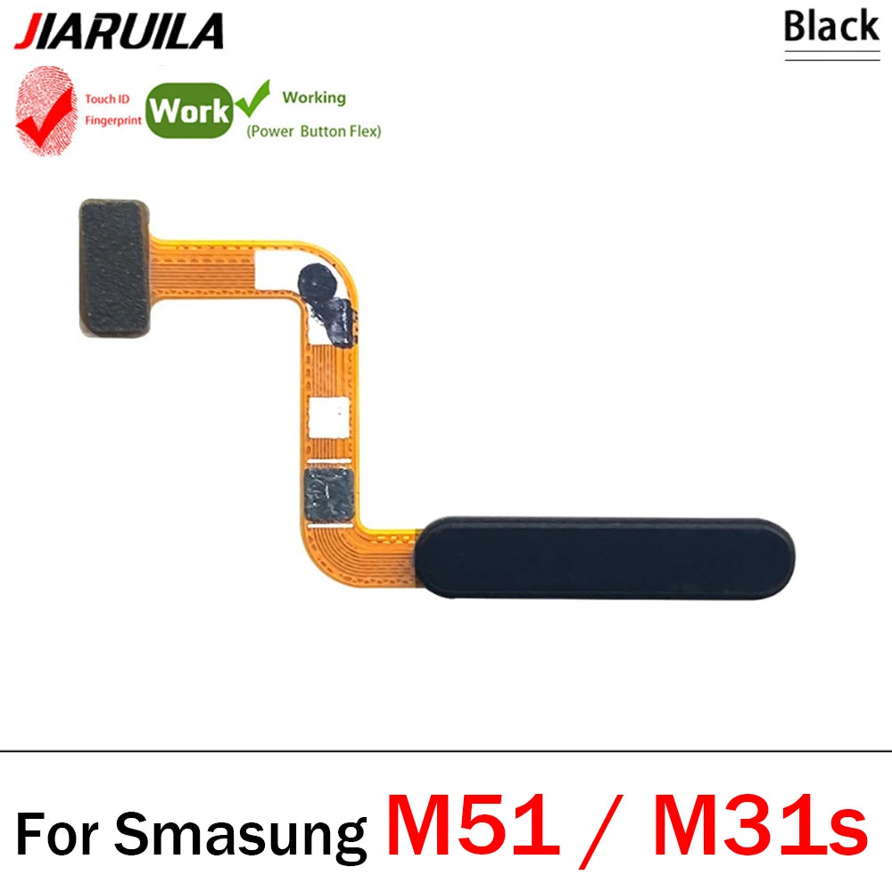Home Button FingerPrint Touch ID Sensor Flex Cable For Samsung M22 M52 M62 M23 M14 M51 M31s 4G 5G Replacement Parts Samsung phone repair parts