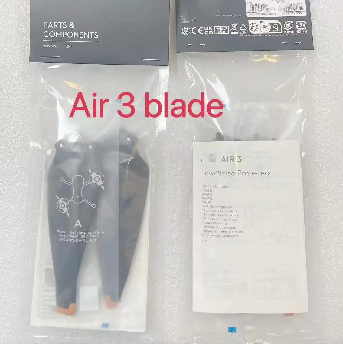 Original Replacement Propellers For DJI AIR3 Spare Parts Props Drone Light Weight Props Blade Wing Fans For Air 3 Accessories DJI repair parts