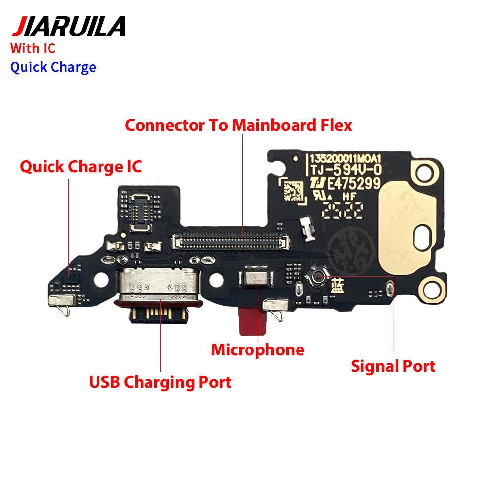 Dock Connector Micro USB Charger Charging Port Flex Cable Microphone Board For Xiaomi Poco X6 X7 M6 F6 F7 Pro 4G 5G  Xiaomi  Xiao mi phone repair parts