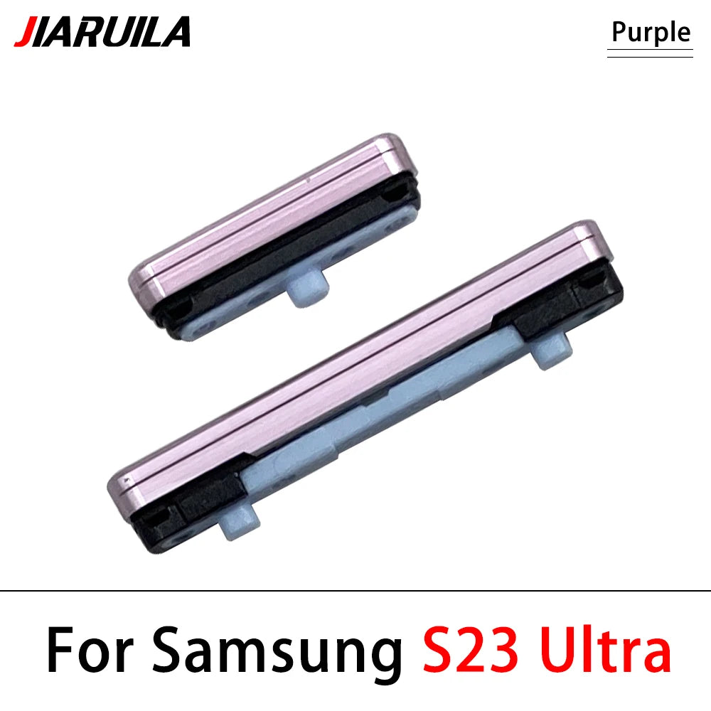 New For Samsung S22 S23 S24 Plus Ultra 5G Power Button + Volume Side Button Key Replacement Parts Samsung phone repair parts