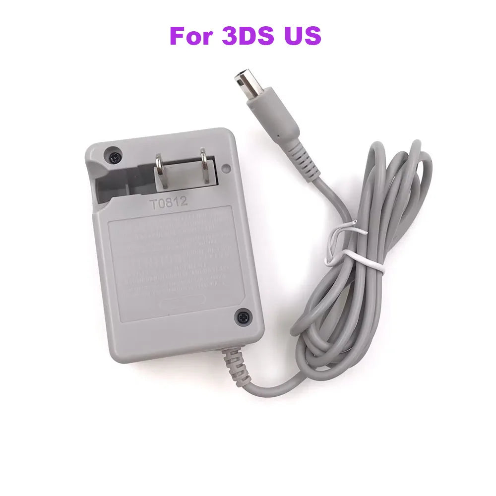 1-5PCS EU US UK Plug For Nintendo DS NDS NDSL/GBA SP/GBM/3DS Home Wall Travel Charger AC Adapter Cable Game console repair parts