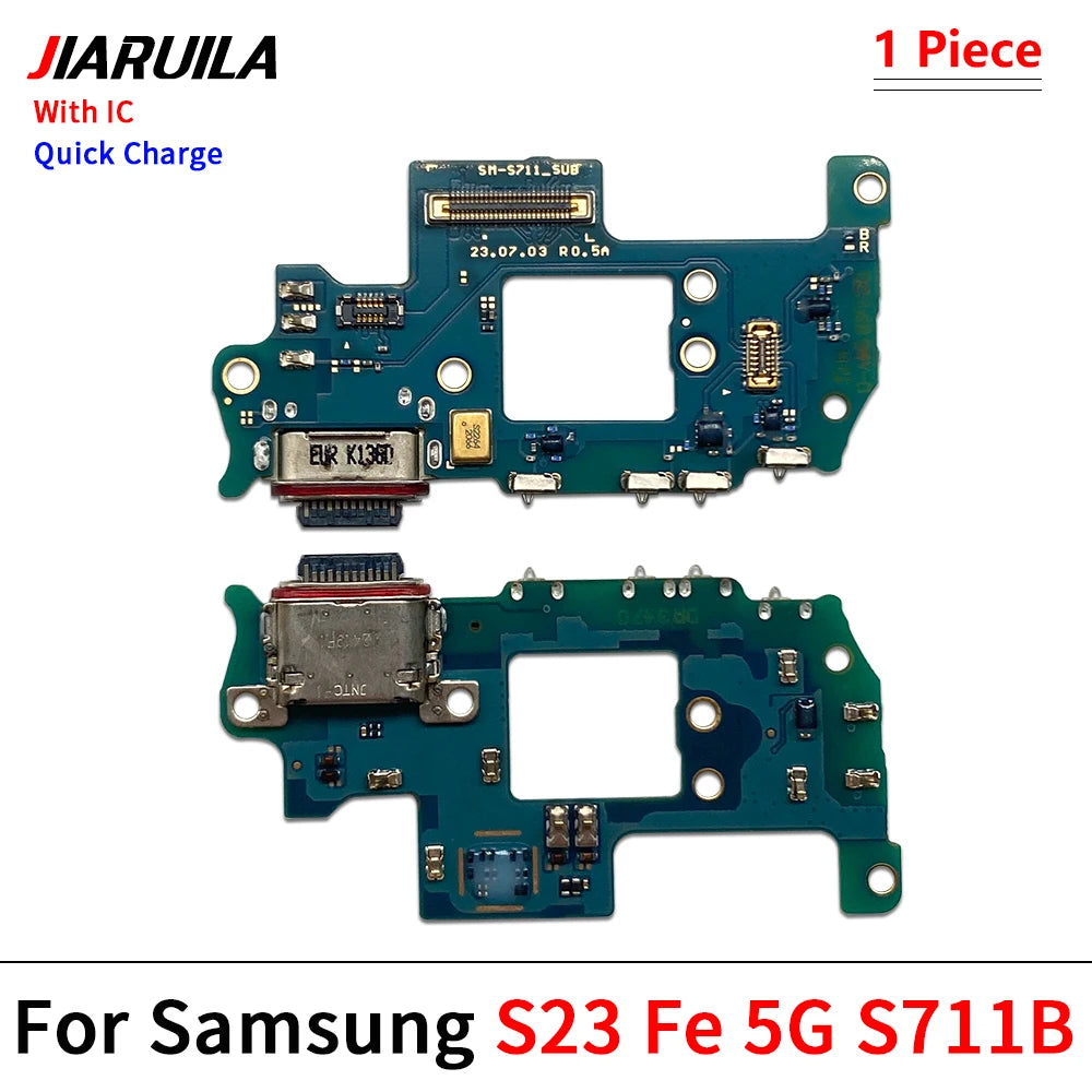 USB Charger Dock Connector Charging Port Microphone Flex Cable For Samsung S22 S23 S24 Plus Ultra S21 Fe 5G S901B S906B S908B Samsung phone repair parts