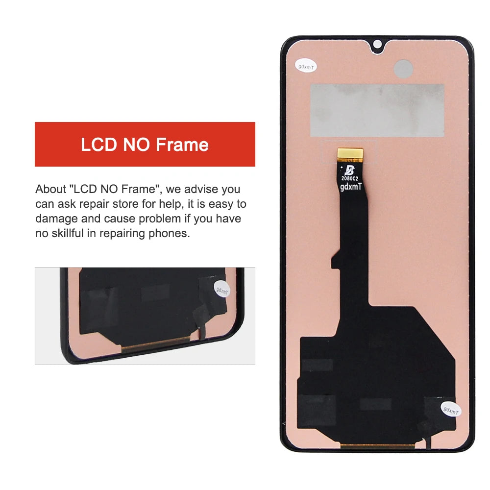 P30 Pro Screen Replacement, for Huawei P30 Pro VOG-L29 VOG-L09 Lcd Display Digital Touch Screen With Frame Assembly HUAWEI phone repair parts
