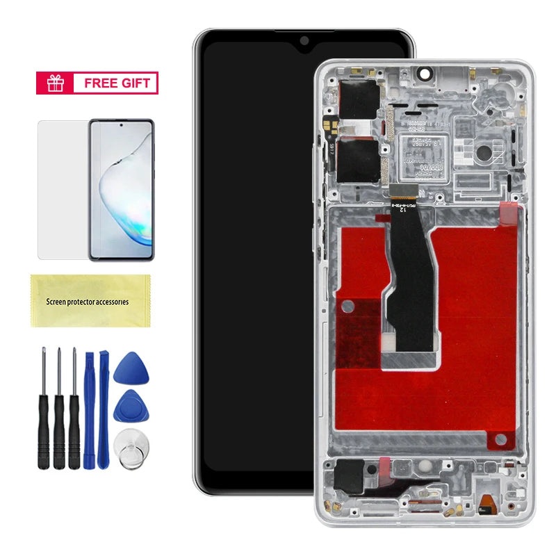 TFT For Huawei P30 LCD Display ELE-L29 ELE-L09 ELE-L04 Screen Touch Digitizer Assembly Replacement Parts With Frame LCD Display HUAWEI phone repair parts