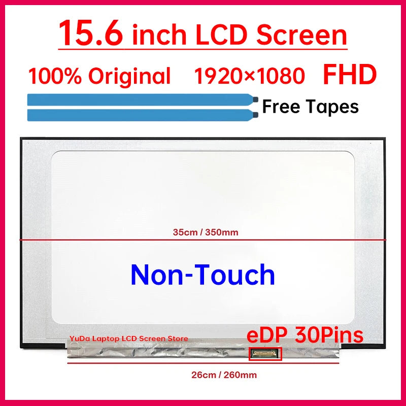 15.6" Laptop LCD Screen NT156FHM-N43 B156HTN06.2 N156HGA-EA3 For Lenovo ideapad 5-15ARE05 3-15ITL6 3-15ALC6 Display Matrix Panel Lenovo laptop repair parts