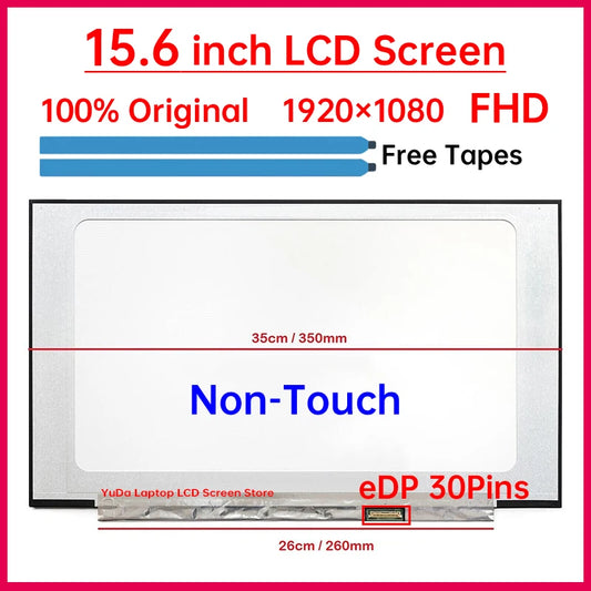 15.6" Laptop LCD Screen NT156FHM-N43 B156HTN06.2 N156HGA-EA3 For Lenovo ideapad 5-15ARE05 3-15ITL6 3-15ALC6 Display Matrix Panel Lenovo laptop repair parts
