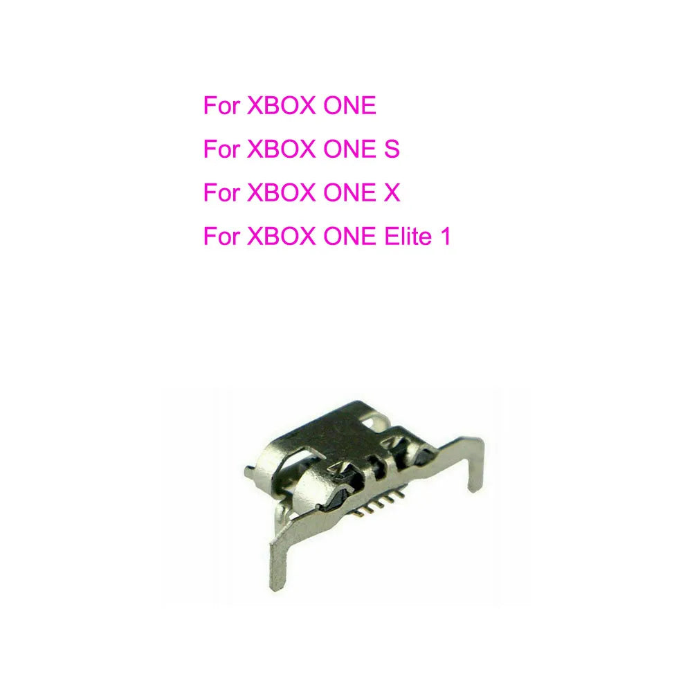 100PCS For Xbox One Controller Micro USB Charging Port Socket 1537 & 1708 For XBOX ONE S X Elite 2 Game console repair parts