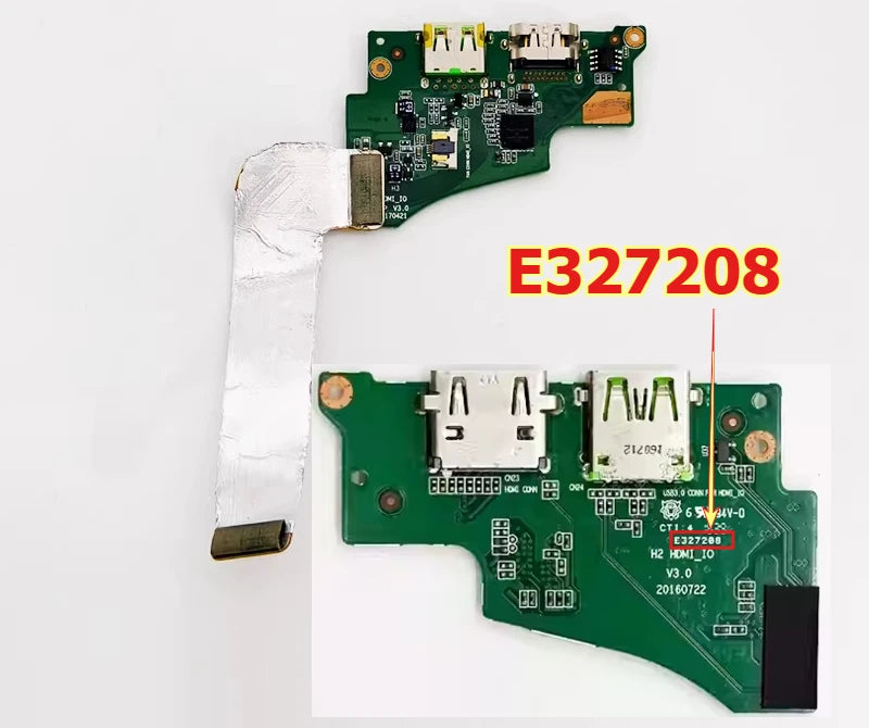 USB audio I/O Sound Board for Razer Blade Stealth 14 RZ09-0196 USB E327208 20160722 H3_Audio_IO MP V3.0 Razer laptop repair parts