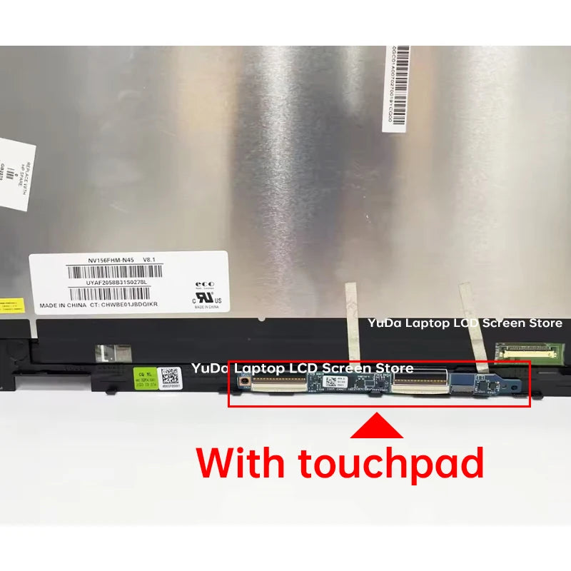 15.6 Inch Touch Screen For HP Pavilion x360 15-dq 15T-DQ TPN-W140 LCD Display Digitizer With Frame Assembly Replacement HD / FHD HP laptop repair parts